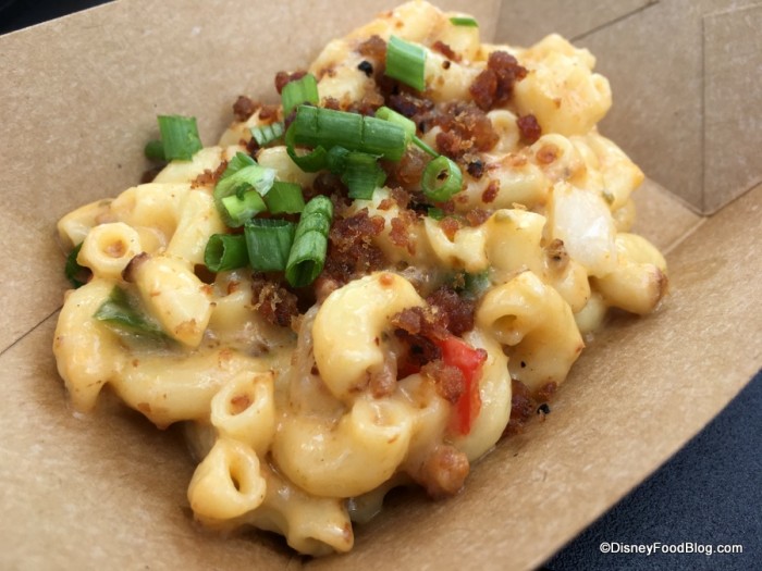 Loaded Mac ‘n’ Cheese with Nueske’s® Pepper Bacon, Cheddar Cheese, Peppers and Green Onions