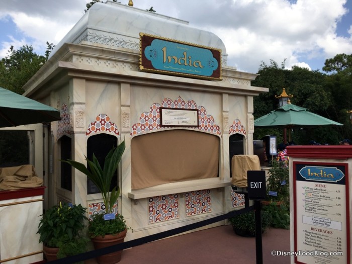 2017 Epcot Food and Wine Festival India Booth