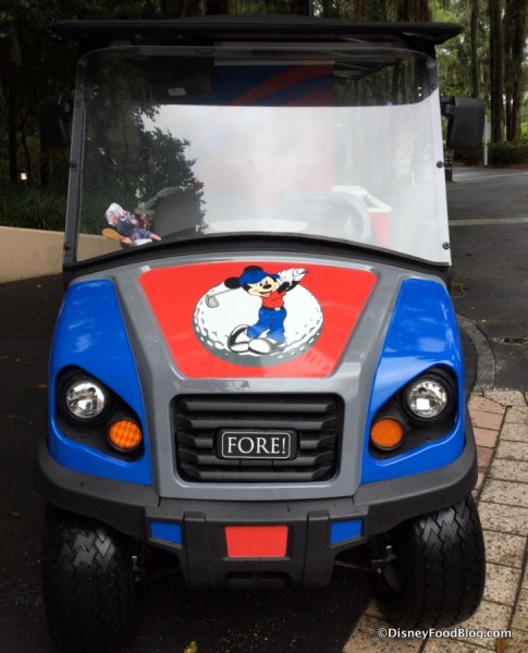 Mickey Refreshment Golf Cart