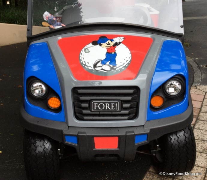 Mickey Refreshment Golf Cart