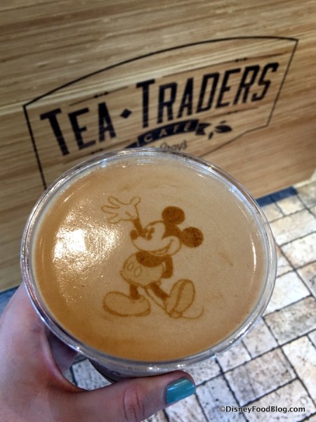 Mickey Mouse-topped Frozen Cappuccino