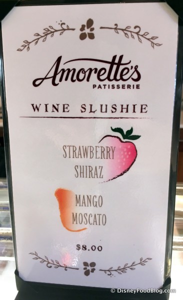 Wine Slushie Options -- Click to Enlarge