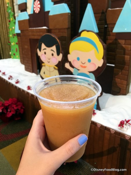 Frozen Apple Cider at the Contemporary Resort Gingerbread Display