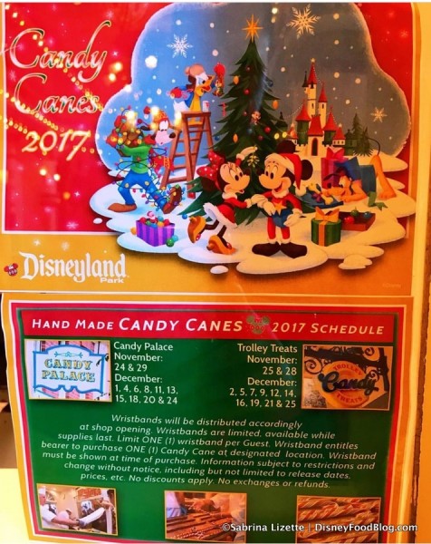Disneyland Candy Cane Information 2017