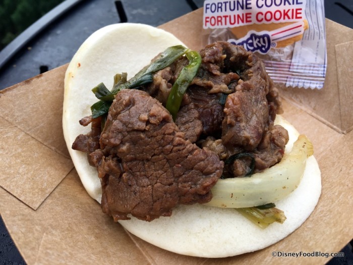 Mongolian Beef Bao Bun and a Fortune Cookie