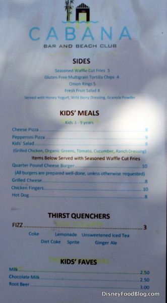 Sides and Kids' Meals