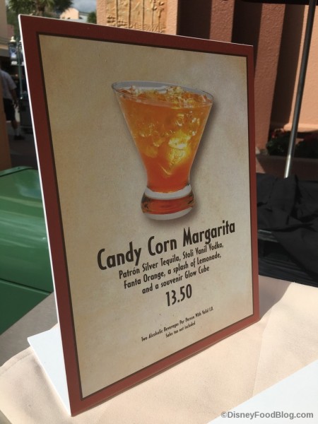 Candy Corn Margarita Sign