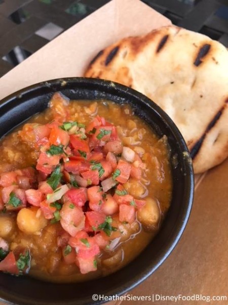 Chana Masala with Grilled Naan Bread