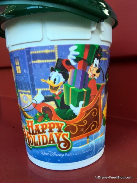 2017 Happy Holidays Popcorn Bucket