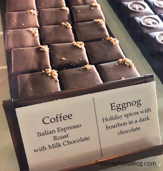 Coffee and Eggnog Chocolates