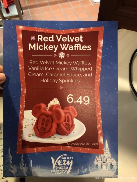 Mickey Red Velvet Waffles