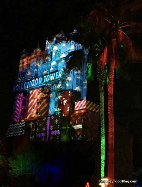 Toy Story Projections on the Tower of Terror