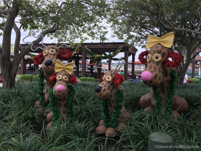 Disney Springs Reindeer Decor