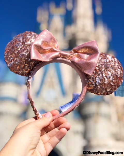 Rose Gold Minnie Ears!