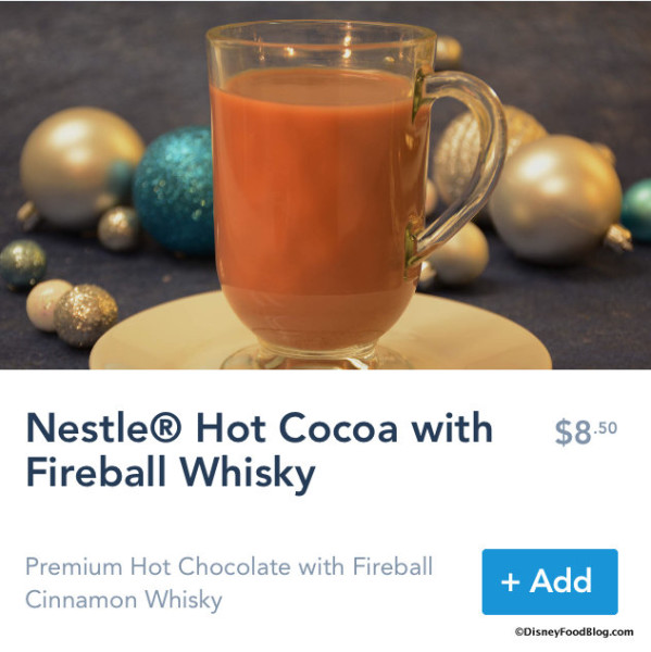 Hot Cocoa with Fireball Whisky on Mobile Order
