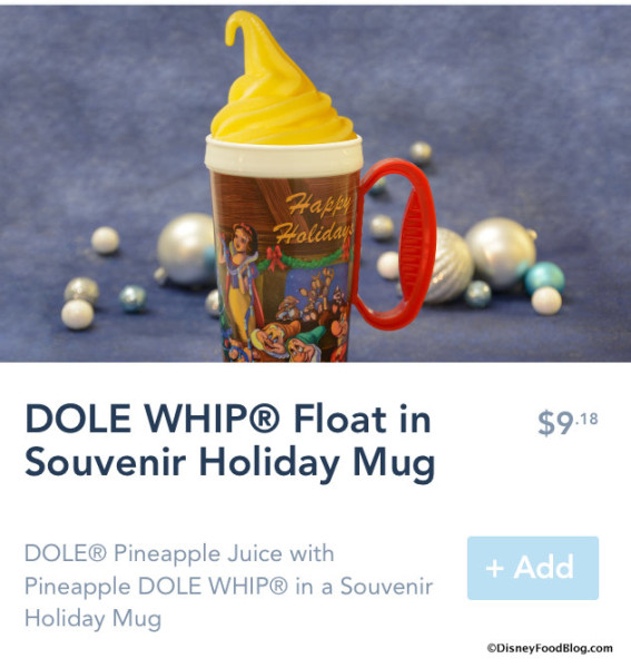 Dole Whip in Holiday Mug on Mobile Order