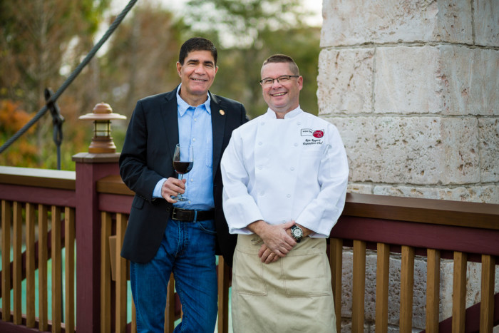 Sommelier Milliotes and Executive Chef Ron Rupert © Wine Bar George