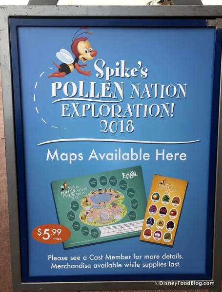 2018 Epcot Flower and Garden Festival pollenation exploration maps available 1