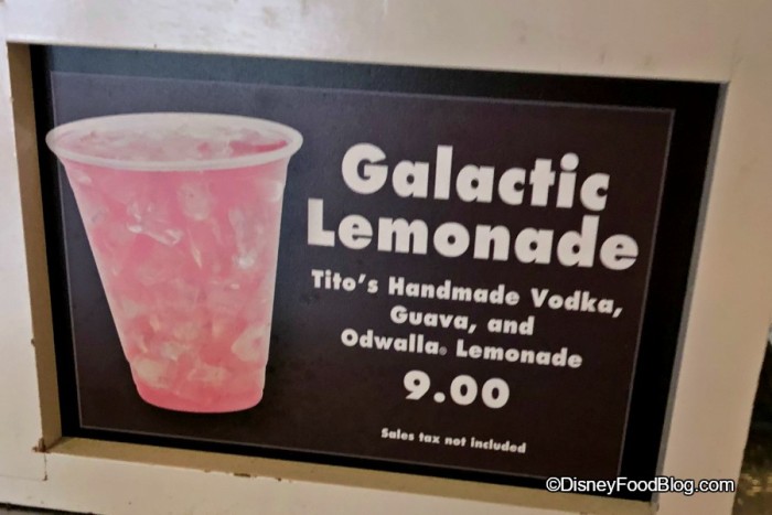 Galactic Lemonade at Backlot Express