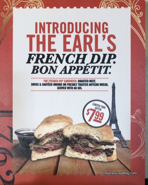 French Dip at Earl of Sandwich