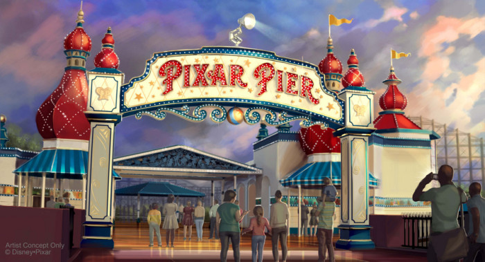 Pixar Pier Marquee Concept Art ©Disney