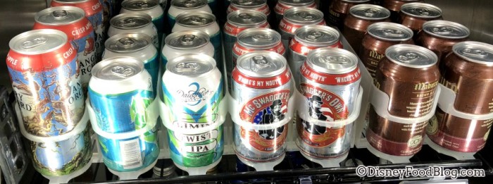 Canned Beer at World Premier Food Court at All-Star Movies