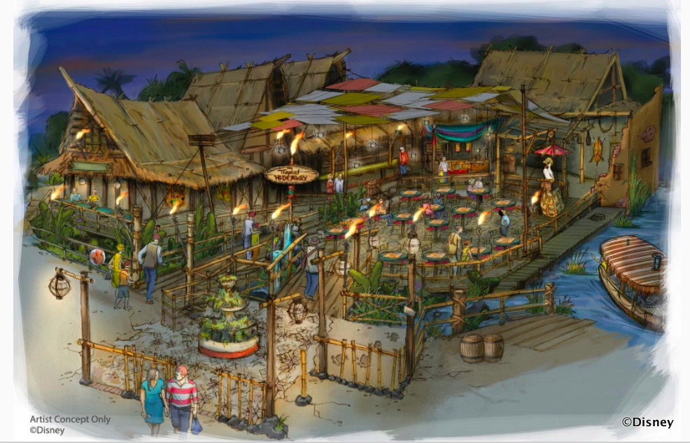 Tropical Hideaway Concept Art for Disneyland