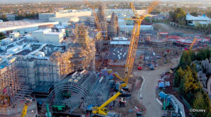 Galaxy's Edge Construction in Disneyland