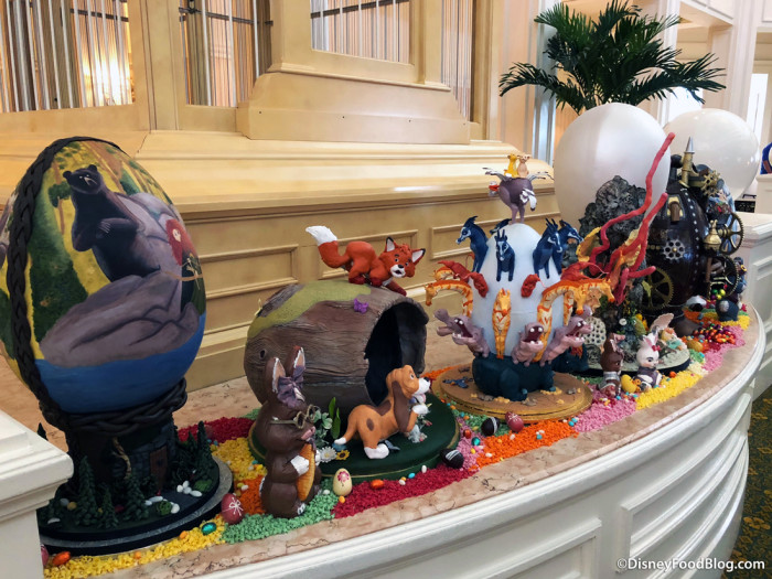 Eggs on display at Grand Floridian