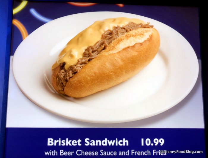 Brisket Sandwich on the menu