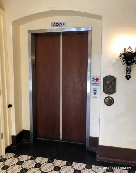 Hollywood Studios Doorbell Next to Elevator