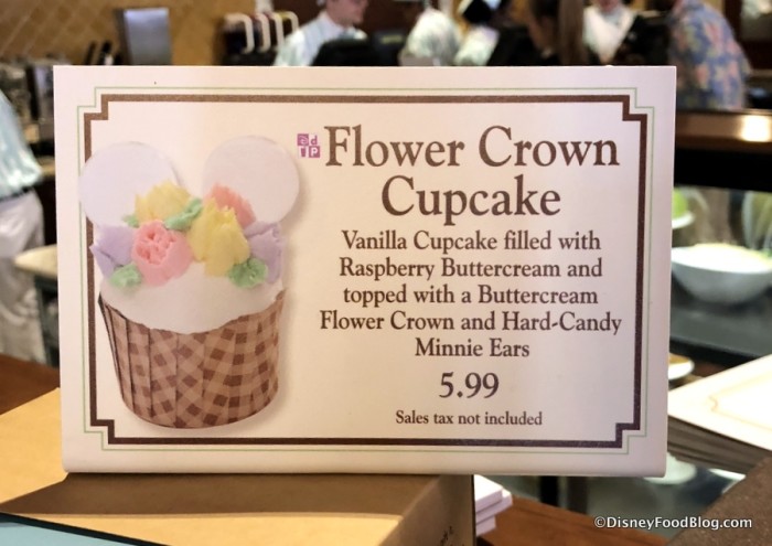 Flower Crown Cupcake sign