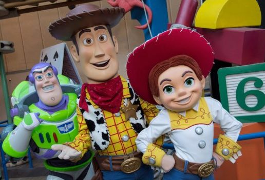 Toy Story Characters Buzz, Woody, and Jessie ©Disney