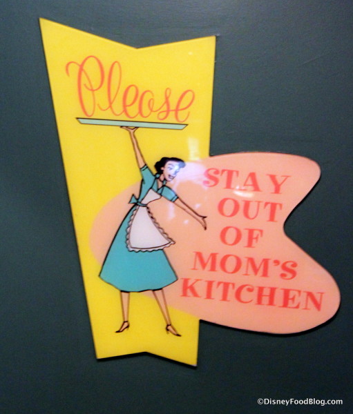 Stay out of Mom's kitchen! 