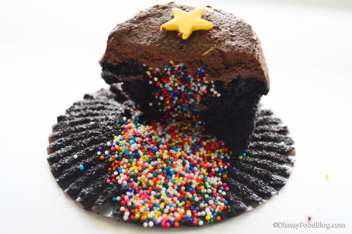 Sprinkles-filled cupcake! 