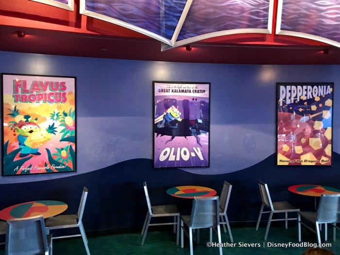 Posters Inside Alien Pizza Planet