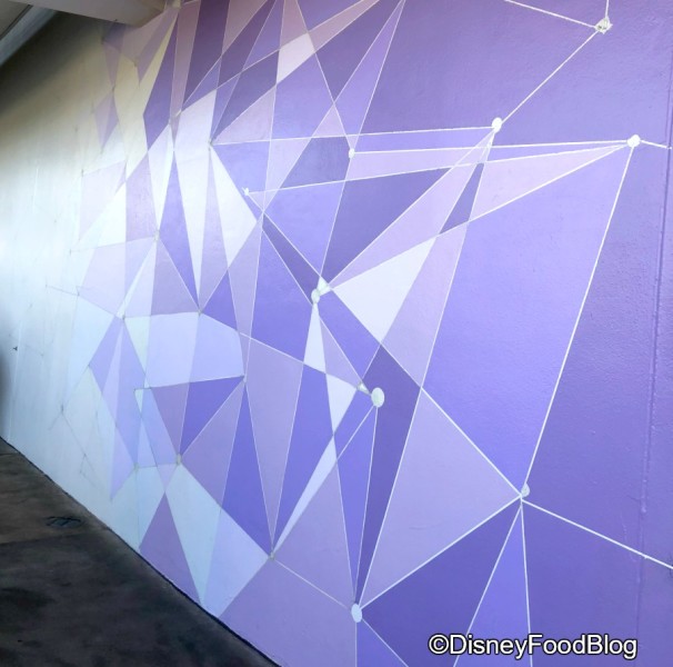 Purple Wall in Tomorrowland (post renovation)