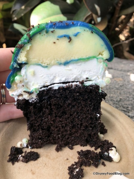 Inside the Earth Day Cupcake