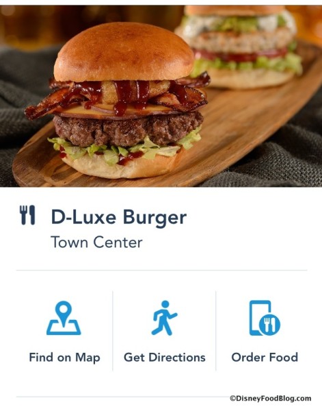 D-Luxe Burger on Mobile Order screenshot