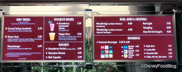 ABC Commissary New Menu Boards