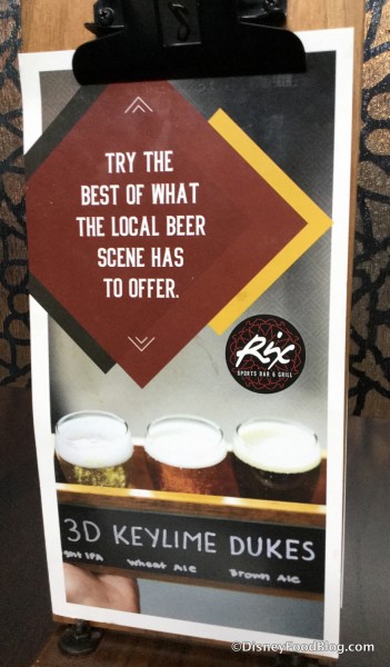 Beer Flight sign