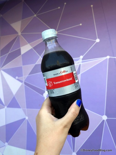 Tomorrowland Diet Coke Bottle at the Purple Wall