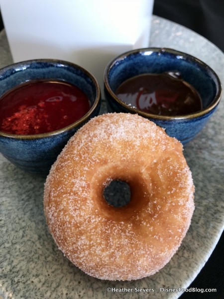 Donuts with Dipping Sauces (AND a Bonus Mickey!)