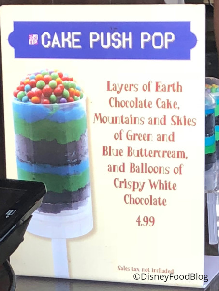 UP! Cake Push Pop also available at Thirsty River Bar and Trek Snacks