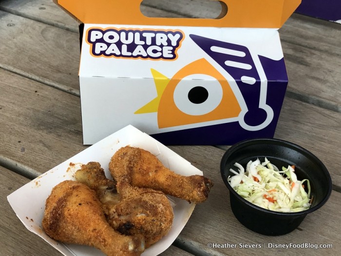Poultry Palace Chicken Drumsticks Box with coleslaw