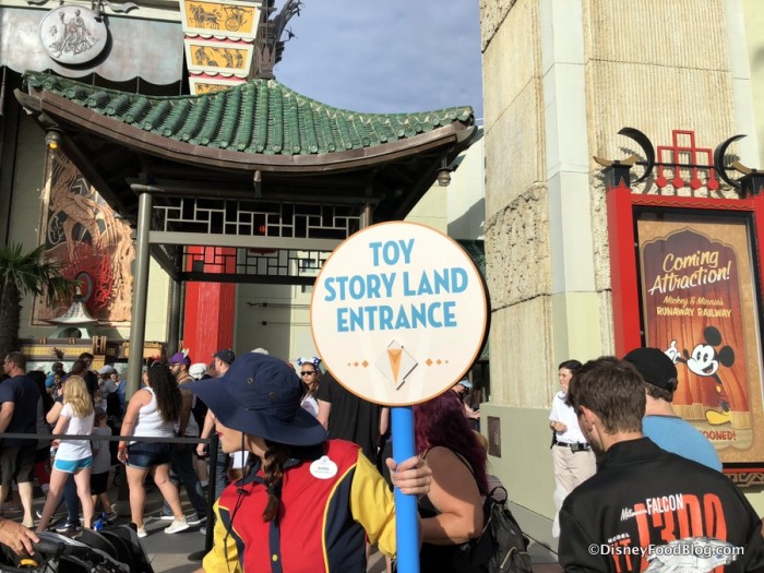 Toy Story land Opening Day Lines