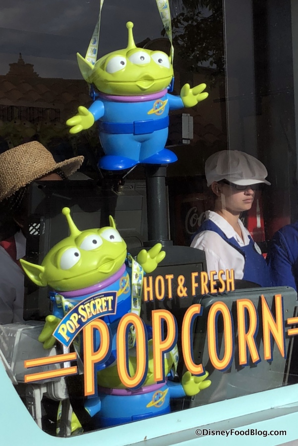 Little Green Men popcorn bucket key chain Disney resort limited mobile phone F/S