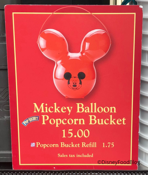 Mickey Balloon Popcorn Bucket