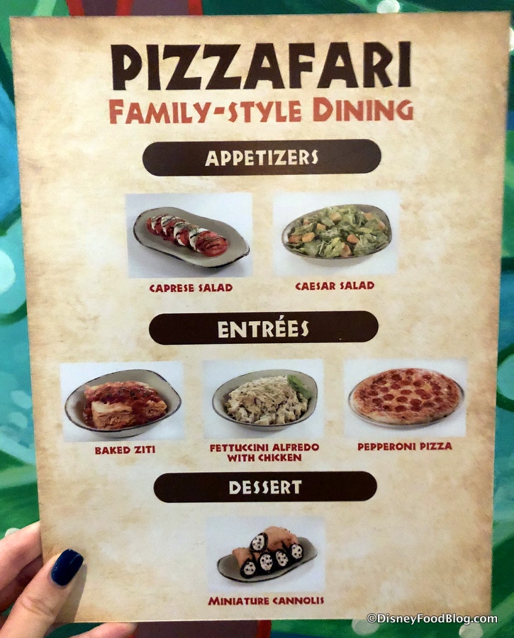 Review! NEW Pizzafari Family-Style Dining in Disney World's Animal