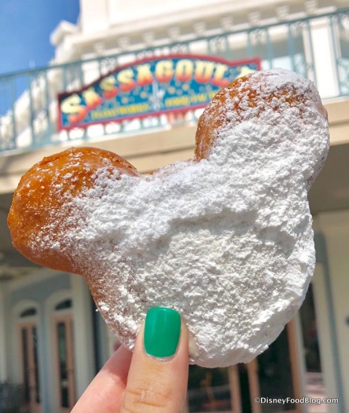 Mickey-Shaped Beignet at Port Orleans